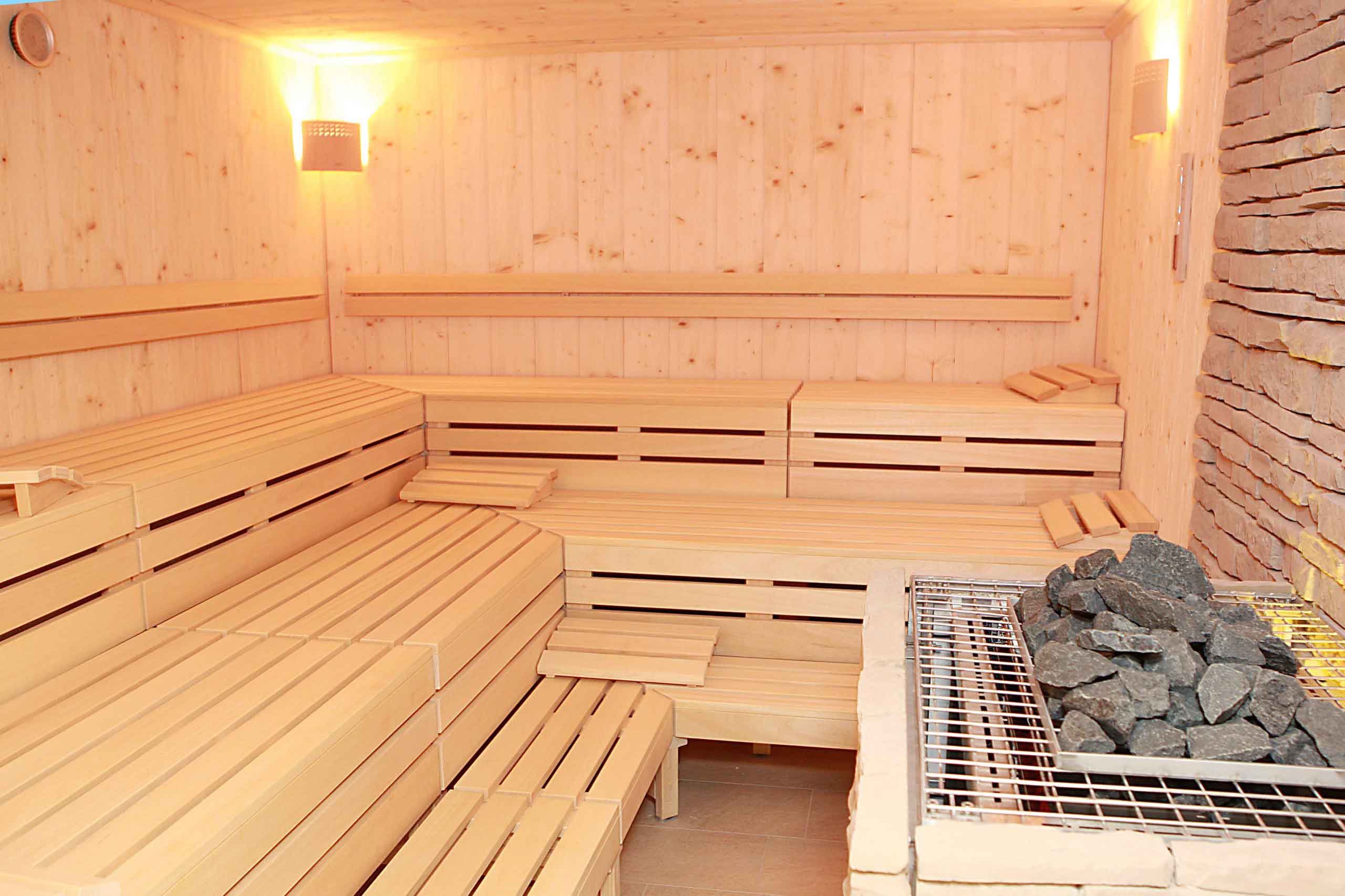 Sauna im Wellnesshotel Waldeck im Bayerischen Wald.