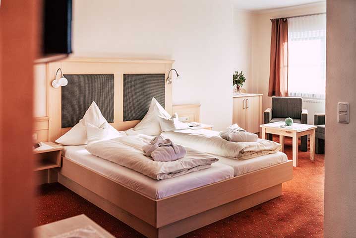 Suite Mühlriegel im Wellnesshotel Waldeck im Bayerischen Wald.