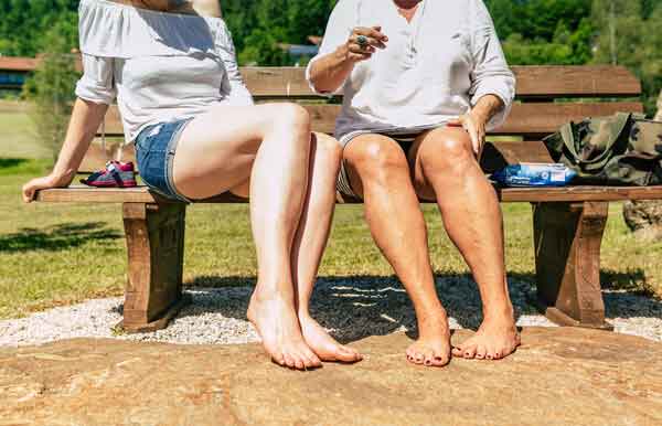 Barfußpfad und Kneippbecken im Bayerischen Wald