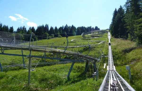 Sommerrodelbahn im Bayerischen Wald, nahe dem Wellnesshotel Waldeck Bodenmais